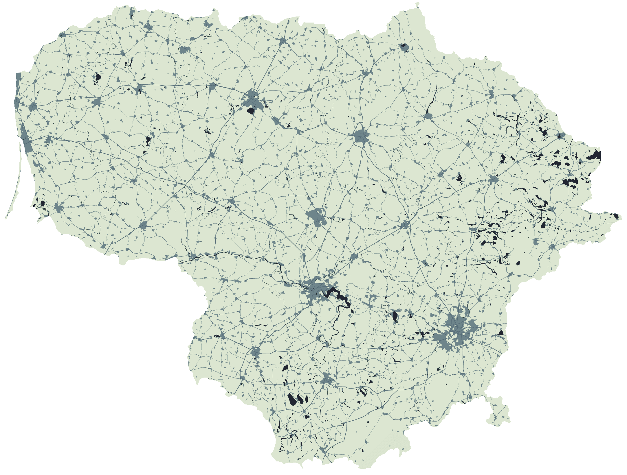 map Lithuania 